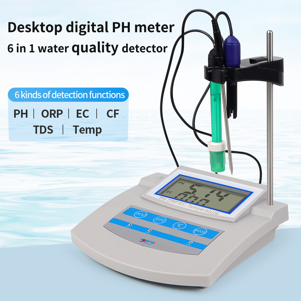 Ph Ec Meter Hydroponic - 6 في 1 مقياس درجة الحموضة