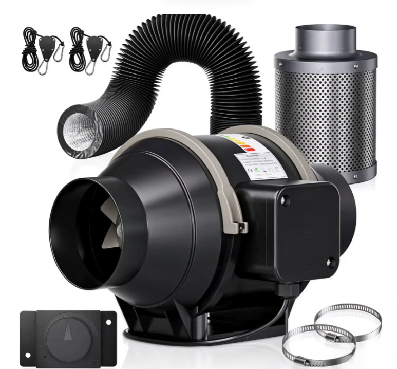 Carbon Filter Grow 6 Inch - طقم مروحة تهوية داخلية من نوع
