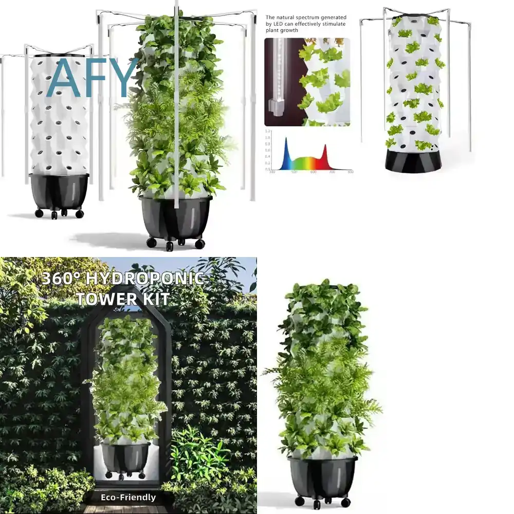 Hydroponic Tower Garden - نظام زراعة عمودي هيدروبونيك هيدروبلو للحدائق