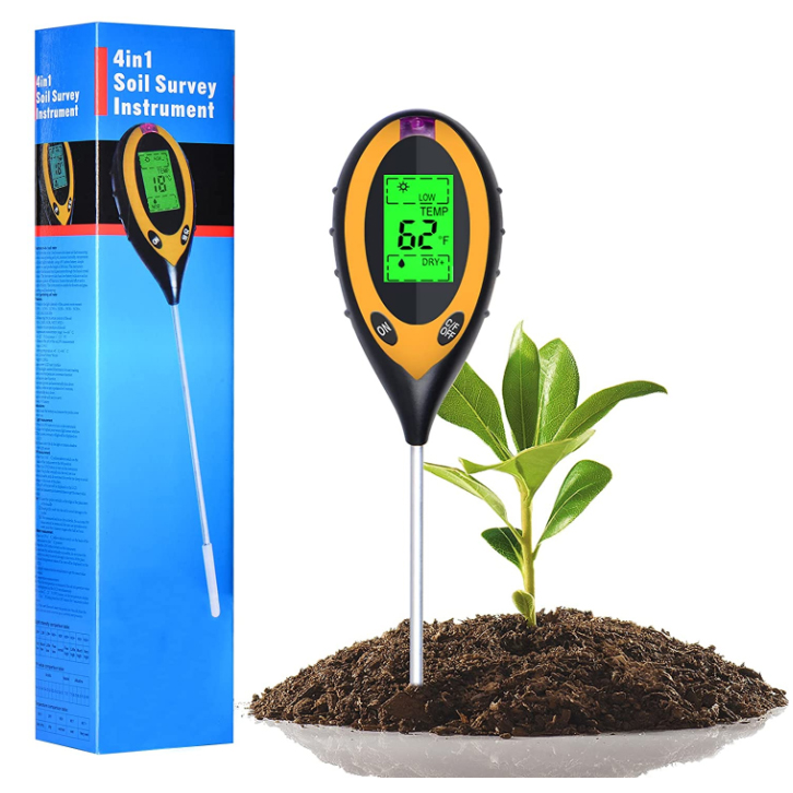 Ph Ec Meter Hydroponic - جهاز اختبار التربة 4 في 1