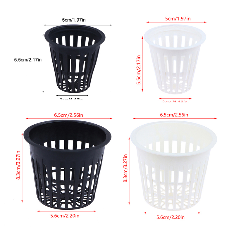 Hydroponic Net Pots 3 Inch - 10 قطعة 2 /3 بوصة تنمو