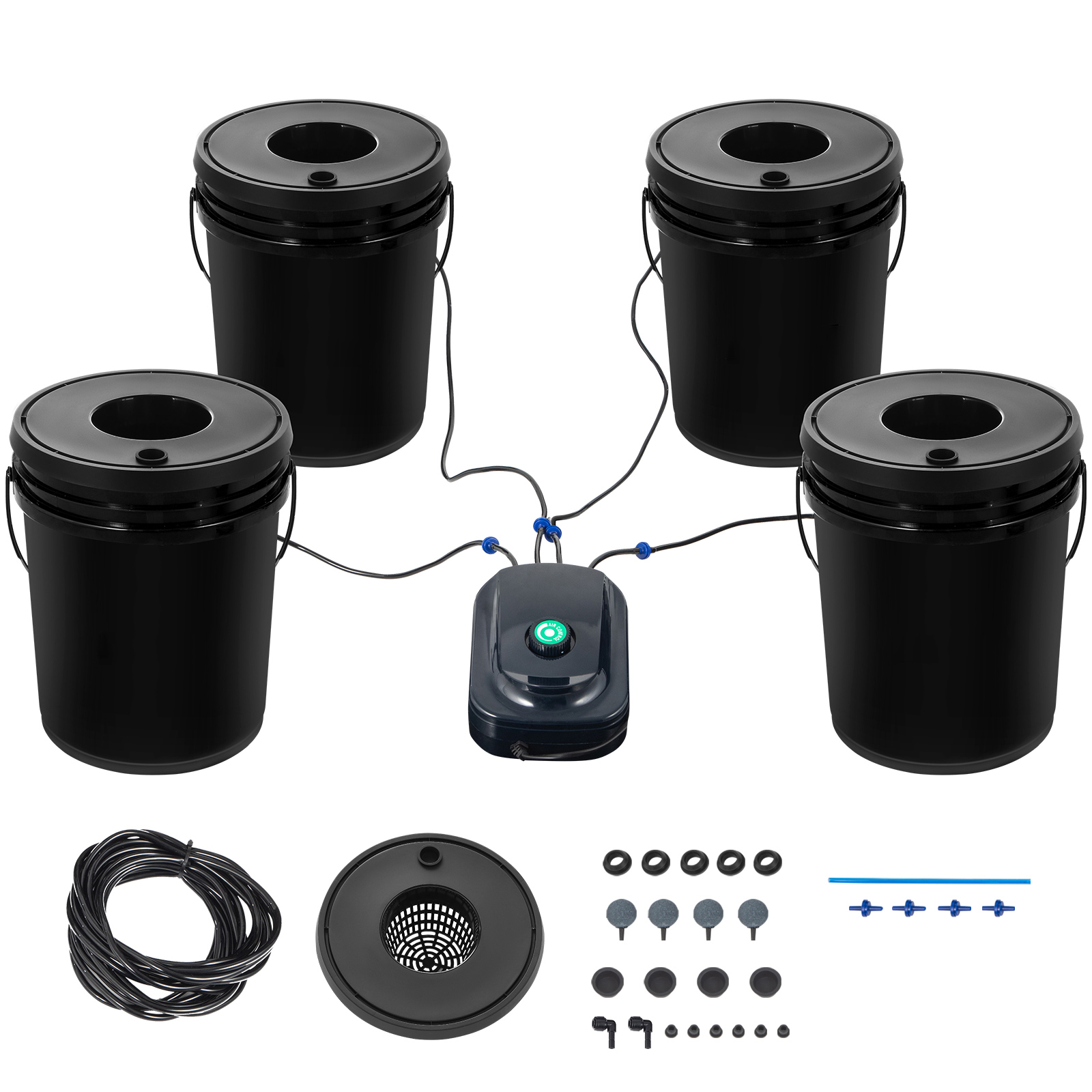 Dwc Bucket System 5 Gallon - نظام الزراعة المائية DWC، يتكون من