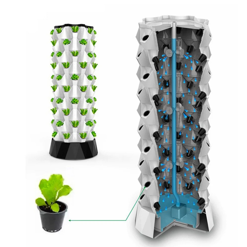 برج زراعة عمودي، نظام زراعة ال - مراجعة Hydroponic Tower Garden وسعره