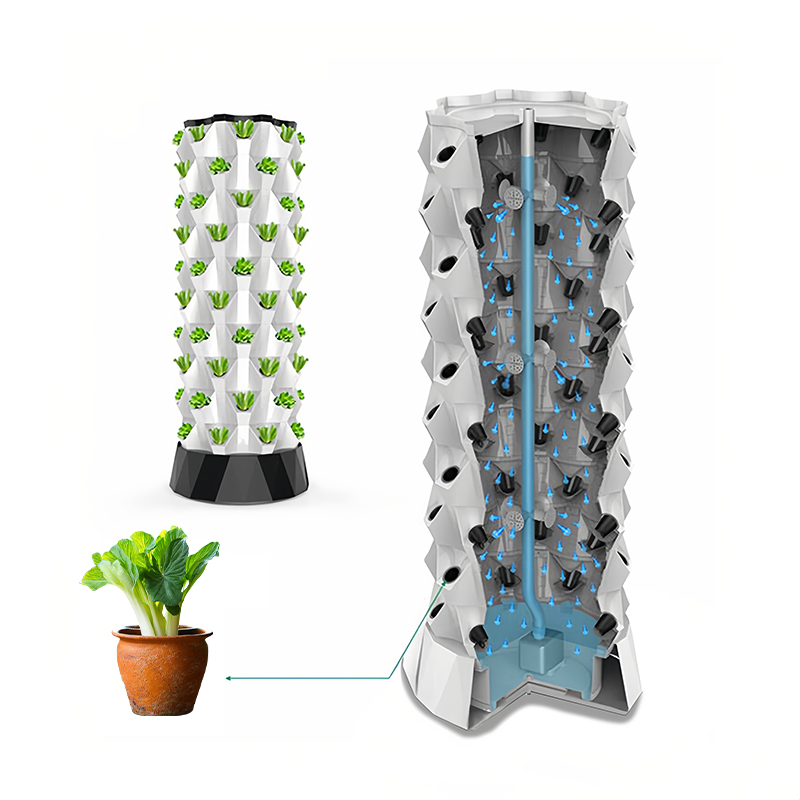 برج الأناناس العمودي حديقة نظا - مراجعة Hydroponic Tower Garden وسعره