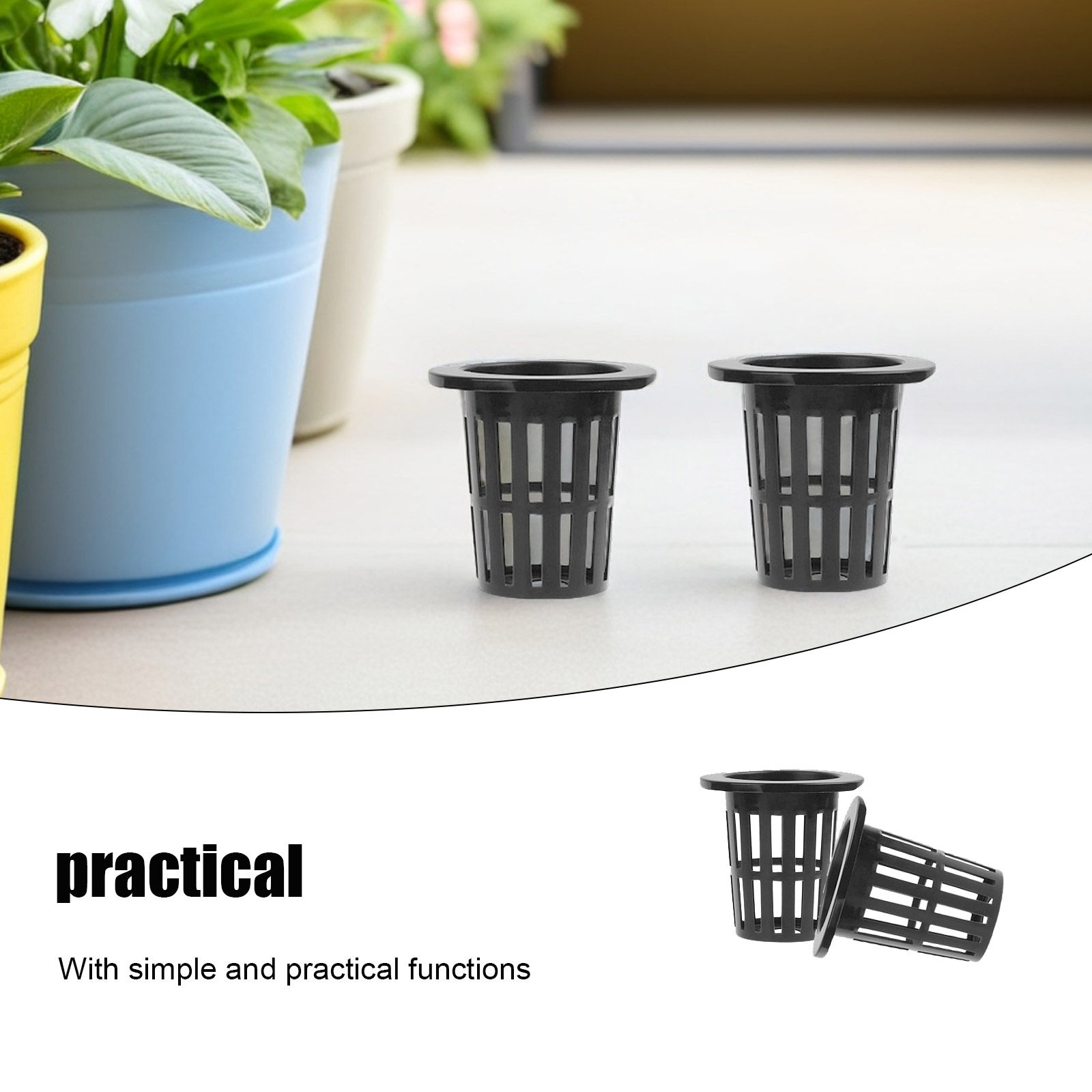50 قطعة من سلال الزراعة المائي - مراجعة Hydroponic Net Pots 3 Inch وسعره