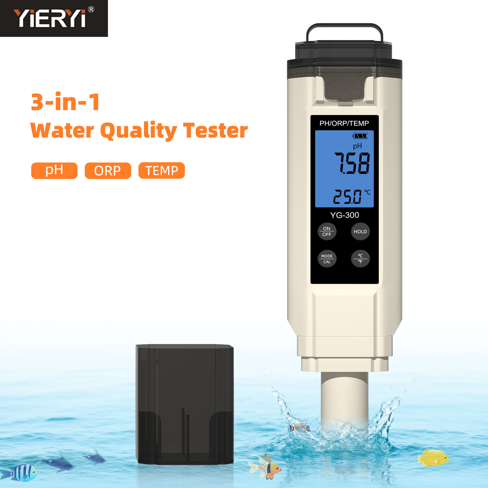 Yieryi Digital 3 في 1 PH/ORP/م - مراجعة Ph Ec Meter Hydroponic وسعره