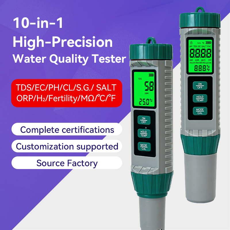 جهاز قياس جديد 10 في 1 لقياس د - مراجعة Ph Ec Meter Hydroponic وسعره