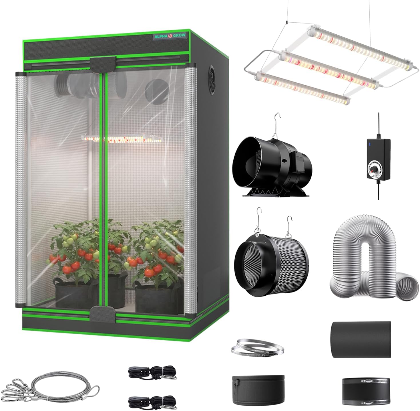 مجموعة كاملة لخيمة الزراعة الد - مراجعة Carbon Filter Grow 6 Inch وسعره