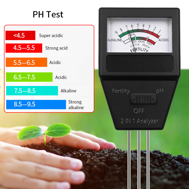 2 في 1 مقياس الخصوبة PH التربة - مراجعة Ph Ec Meter Hydroponic وسعره