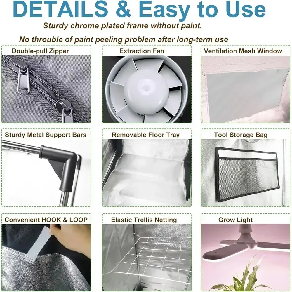 خيمة زراعة داخلية عالية الانعك - مراجعة Grow Tent 4X4 Mylar وسعره