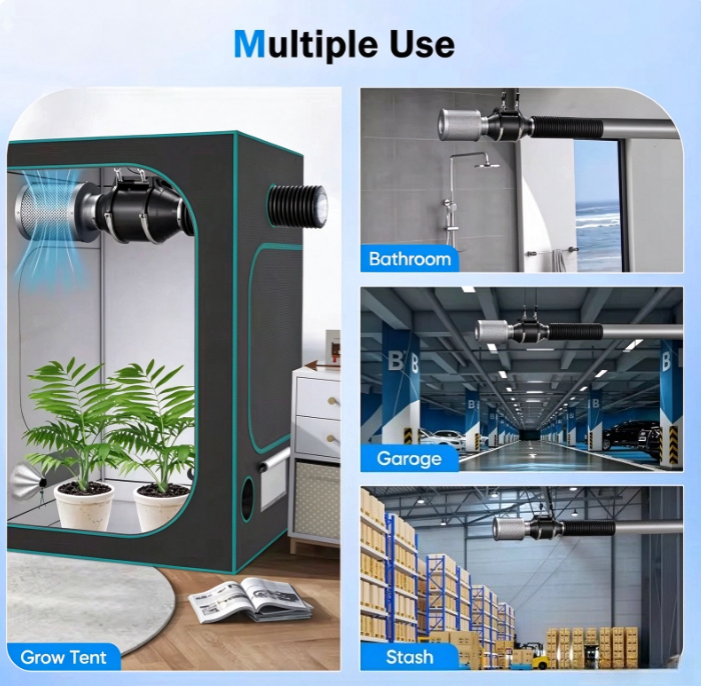 طقم مروحة تهوية داخلية من نوع  - مراجعة Carbon Filter Grow 6 Inch وسعره
