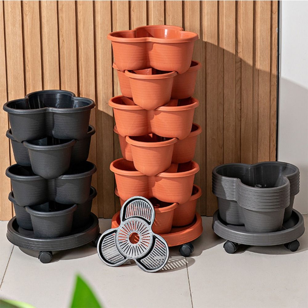 أصيص زهور بلاستيكي قابل للتكدي - مراجعة Hydroponic Tower Garden وسعره