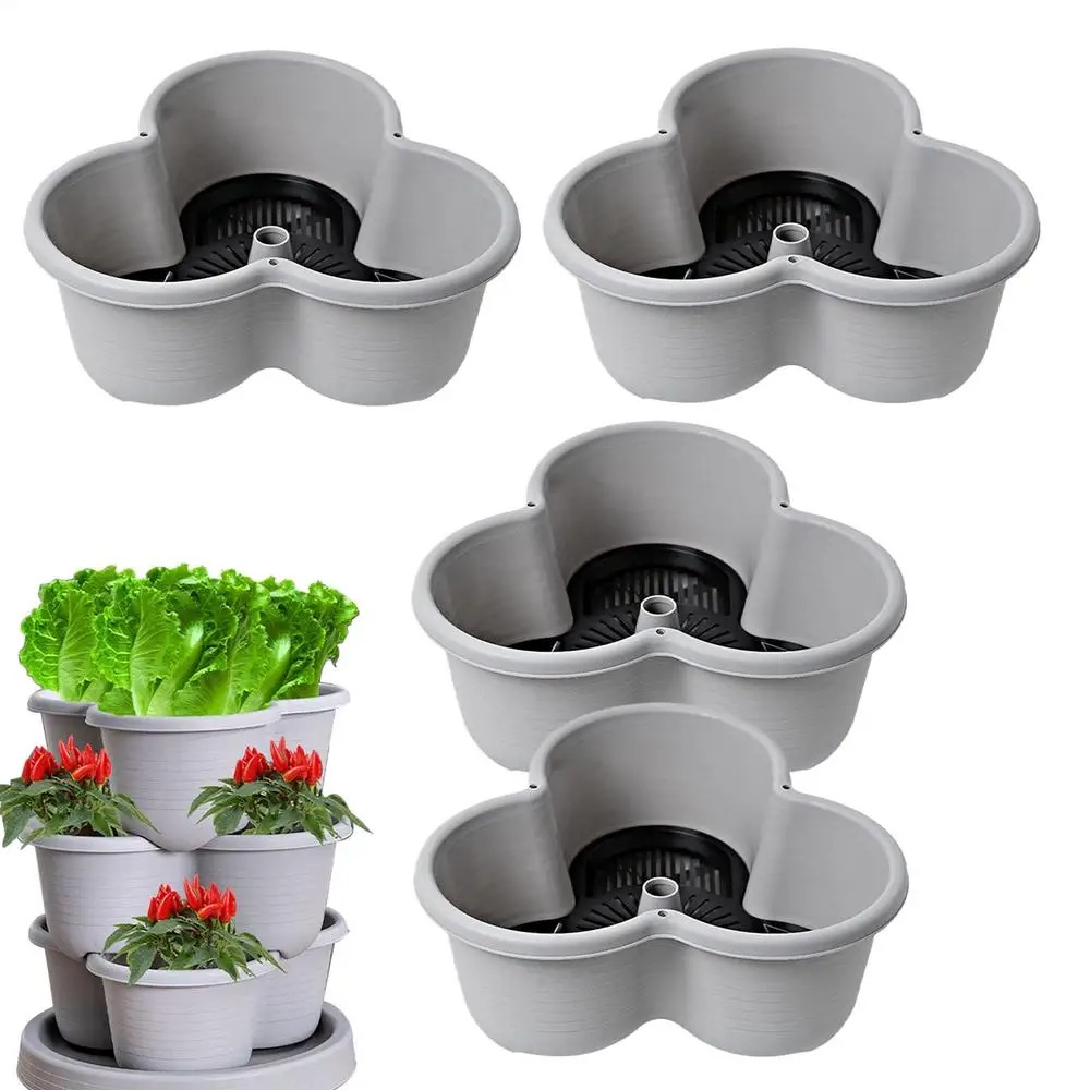 أصيص زهور بلاستيكي قابل للتكدي - مراجعة Hydroponic Tower Garden وسعره