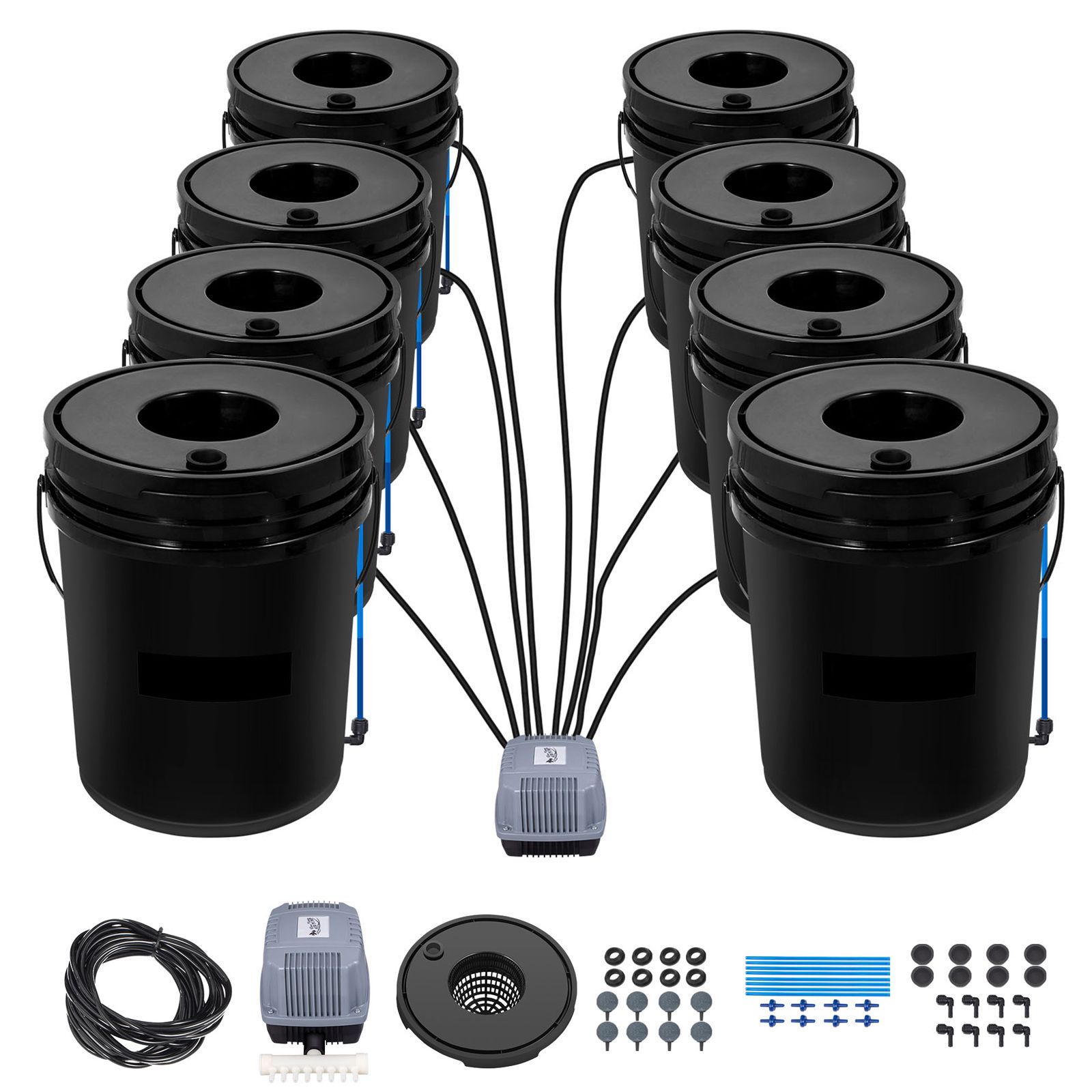 نظام الزراعة المائية DWC، سعة  - مراجعة Dwc Bucket System 5 Gallon وسعره