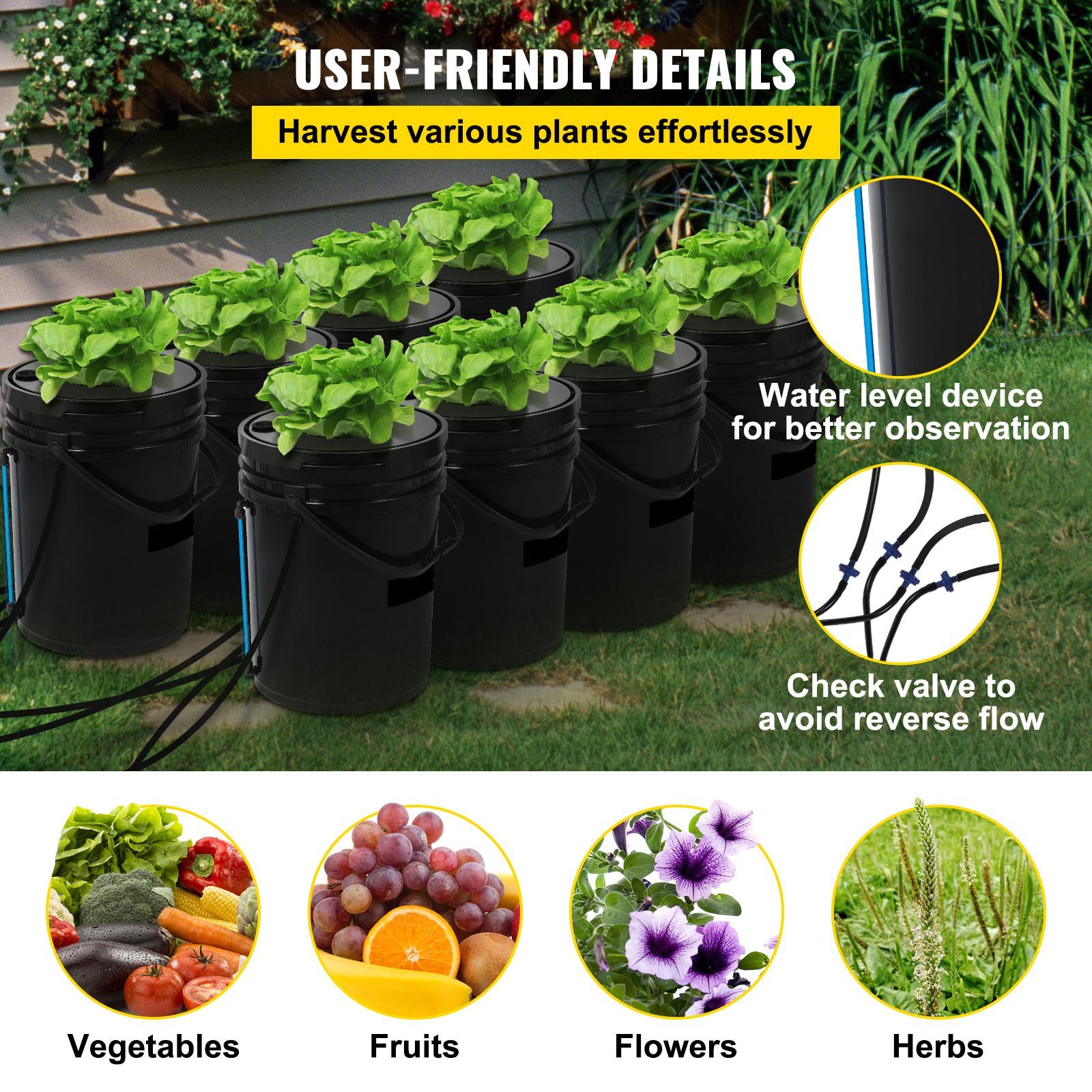 نظام الزراعة المائية DWC، سعة  - مراجعة Dwc Bucket System 5 Gallon وسعره