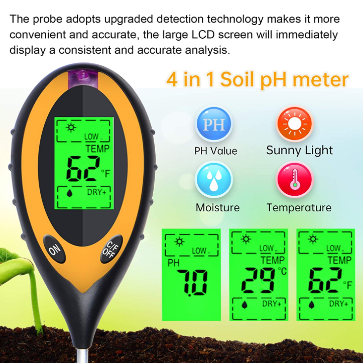 جهاز اختبار التربة 4 في 1 لقيا - مراجعة Ph Ec Meter Hydroponic وسعره