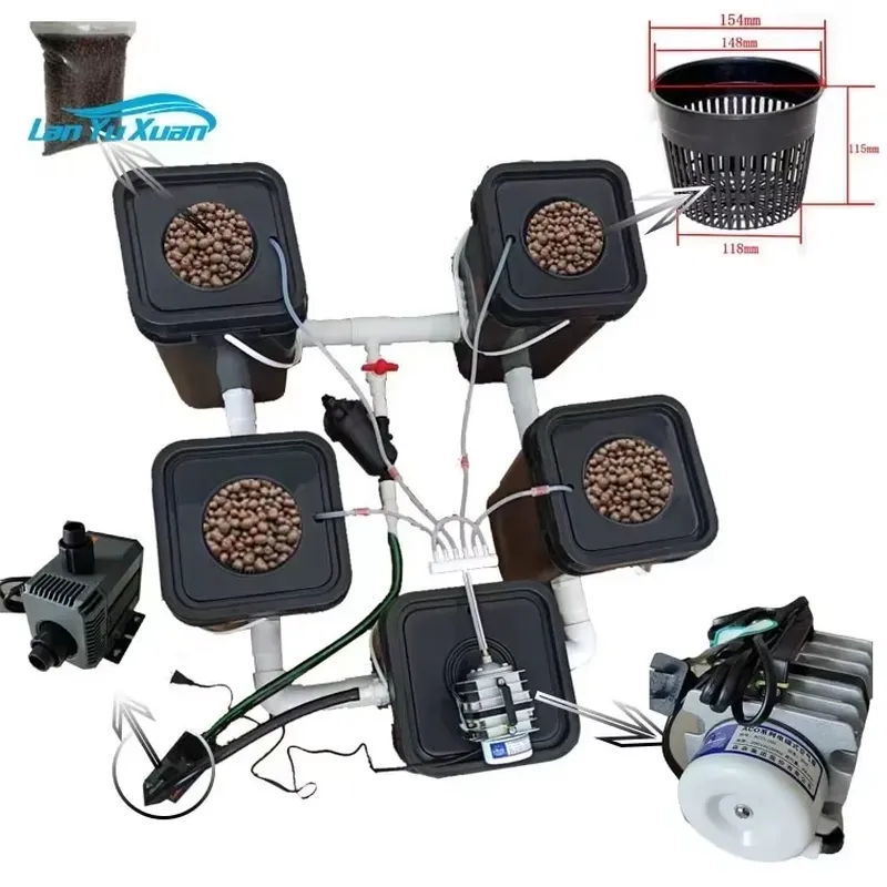 طقم نظام الزراعة المائية RDWC  - مراجعة Deep Water Culture Kit وسعره