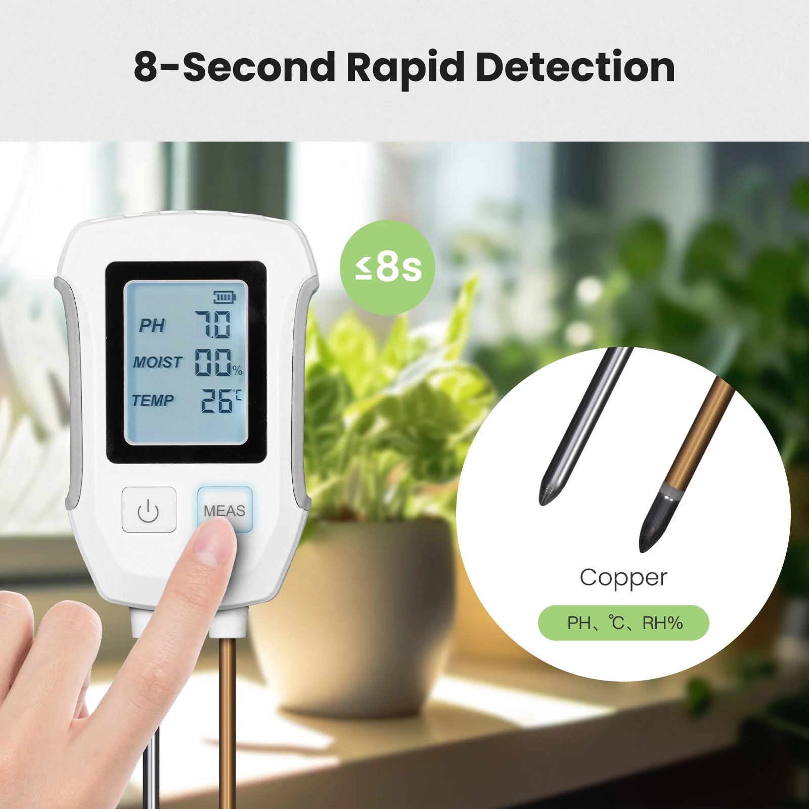 MOES 3 في 1 كاشف PH التربة تست - مراجعة Ph Ec Meter Hydroponic وسعره