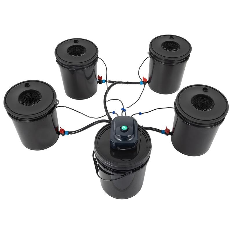 نظام زراعة مائية، 5 دلاء سعة 5 - مراجعة Deep Water Culture Kit وسعره