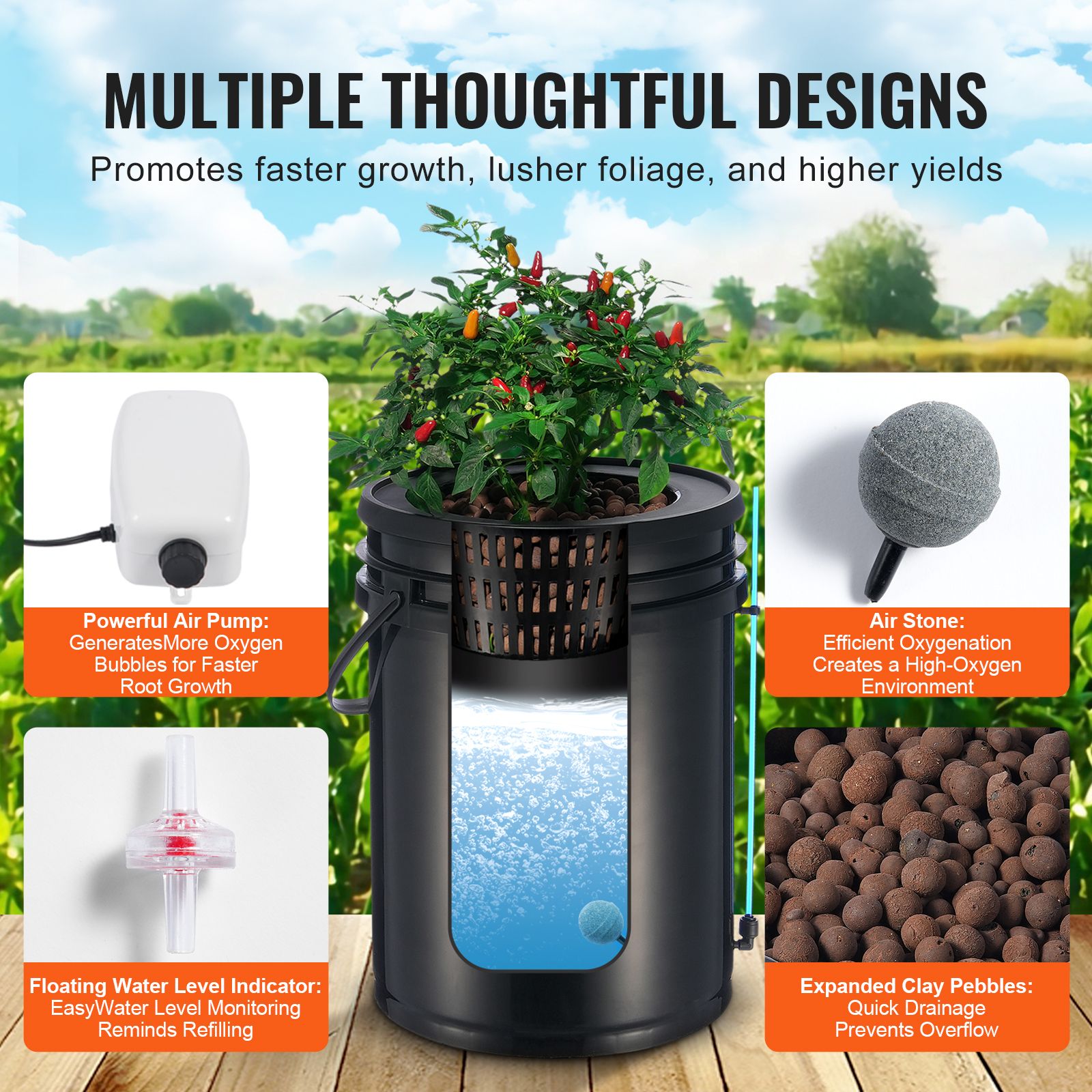 نظام زراعة مائية من نوع DWC، ن - مراجعة Dwc Bucket System 5 Gallon وسعره
