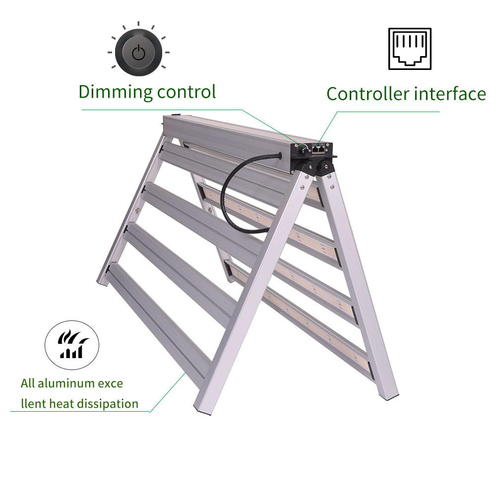 مصباح نباتات داخلية جديد من BA - مراجعة Led Grow Light Bar 640W وسعره