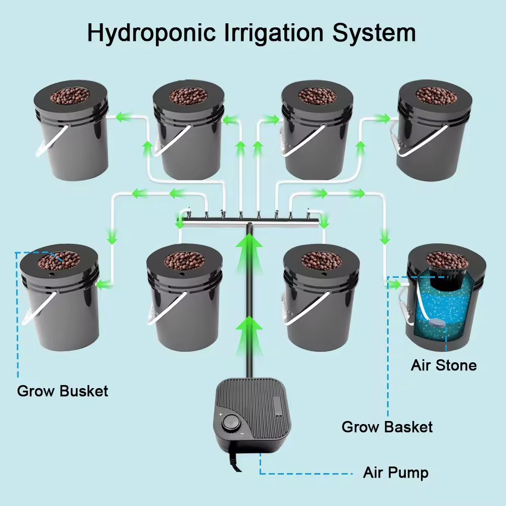 جديد إمدادات المياه مزرعة تربي - مراجعة Dwc Bucket System 5 Gallon وسعره