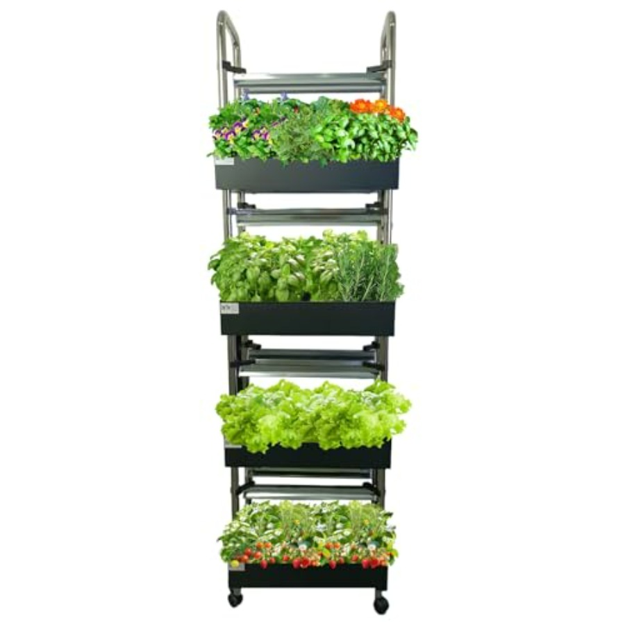 نظام زراعة مائية داخلي: حديقة  - مراجعة Hydroponic Tower Garden وسعره
