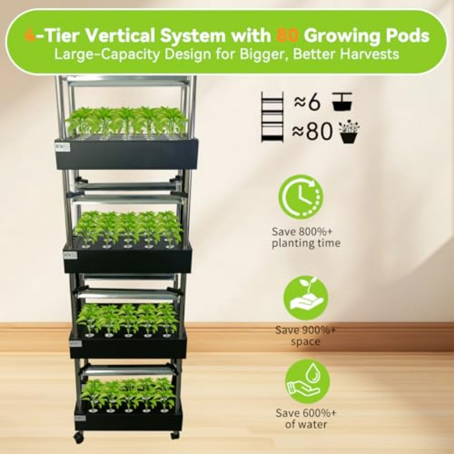 نظام زراعة مائية داخلي: حديقة  - مراجعة Hydroponic Tower Garden وسعره