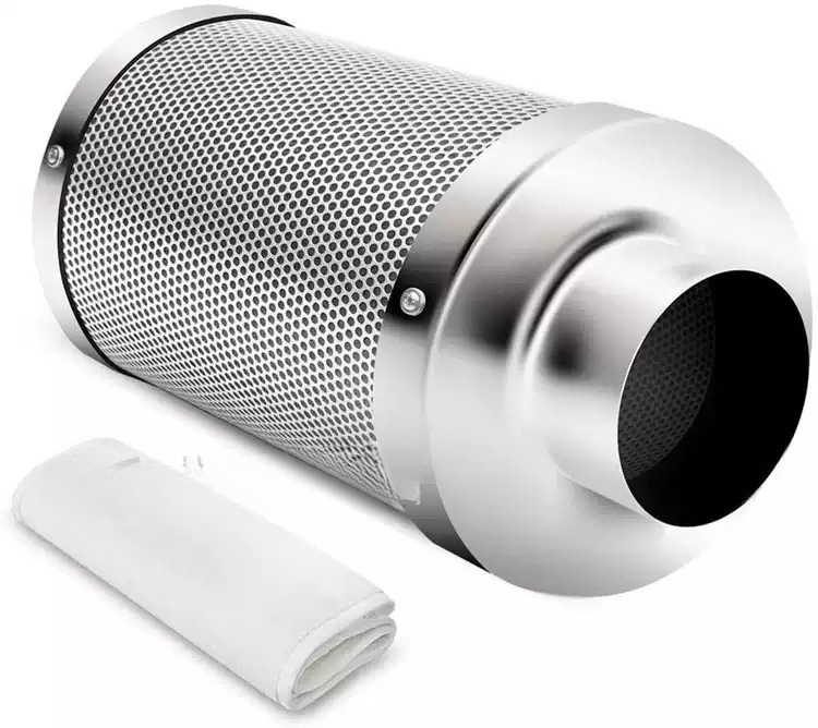 فلتر كربون نشط أسطواني - منقي  - مراجعة Carbon Filter Grow 6 Inch وسعره