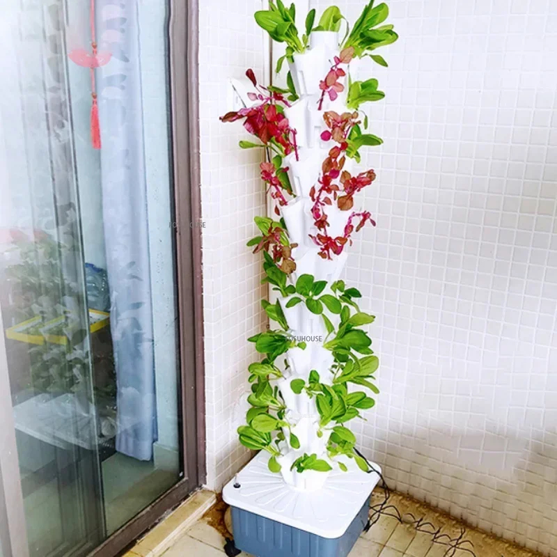 نظام زراعة عمودي هيدروبونيك لل - مراجعة Hydroponic Tower Garden وسعره