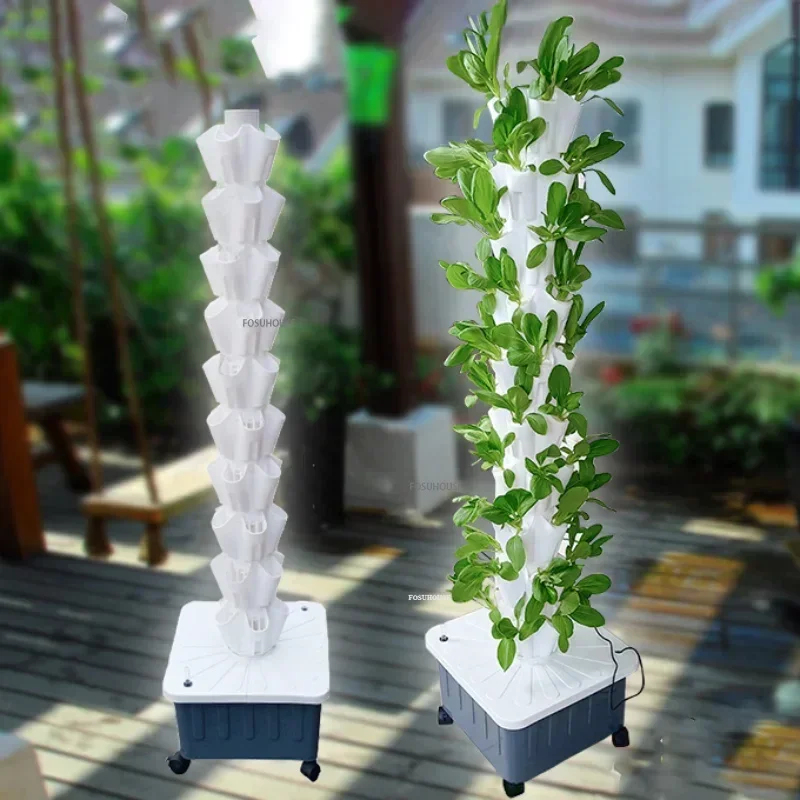 نظام زراعة عمودي هيدروبونيك لل - مراجعة Hydroponic Tower Garden وسعره